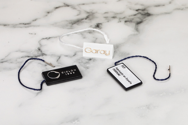 Marchamo plastico para joyería